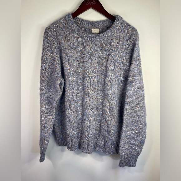 a new day Sweaters - A new‎ day long sleeve blue knitted sweater.